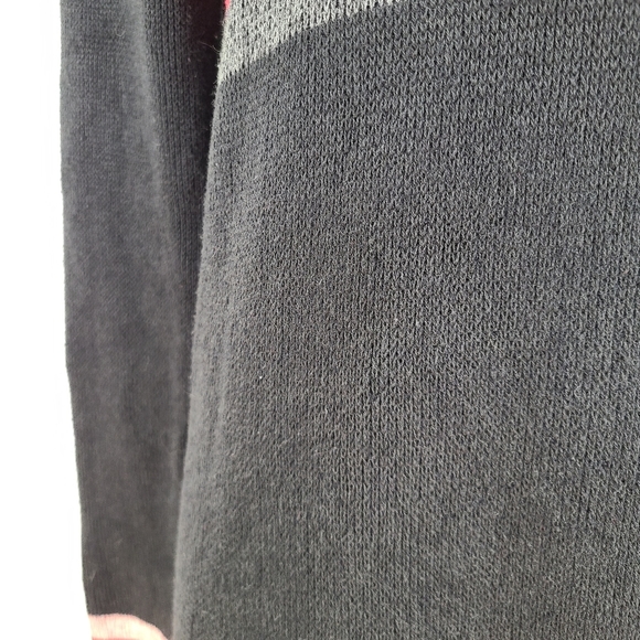 Free People Winter Break Black Red Colorblock Turtleneck Sweater Dress  XS - Picture 5 of 11